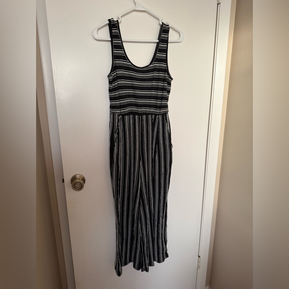Striped Black and White romper